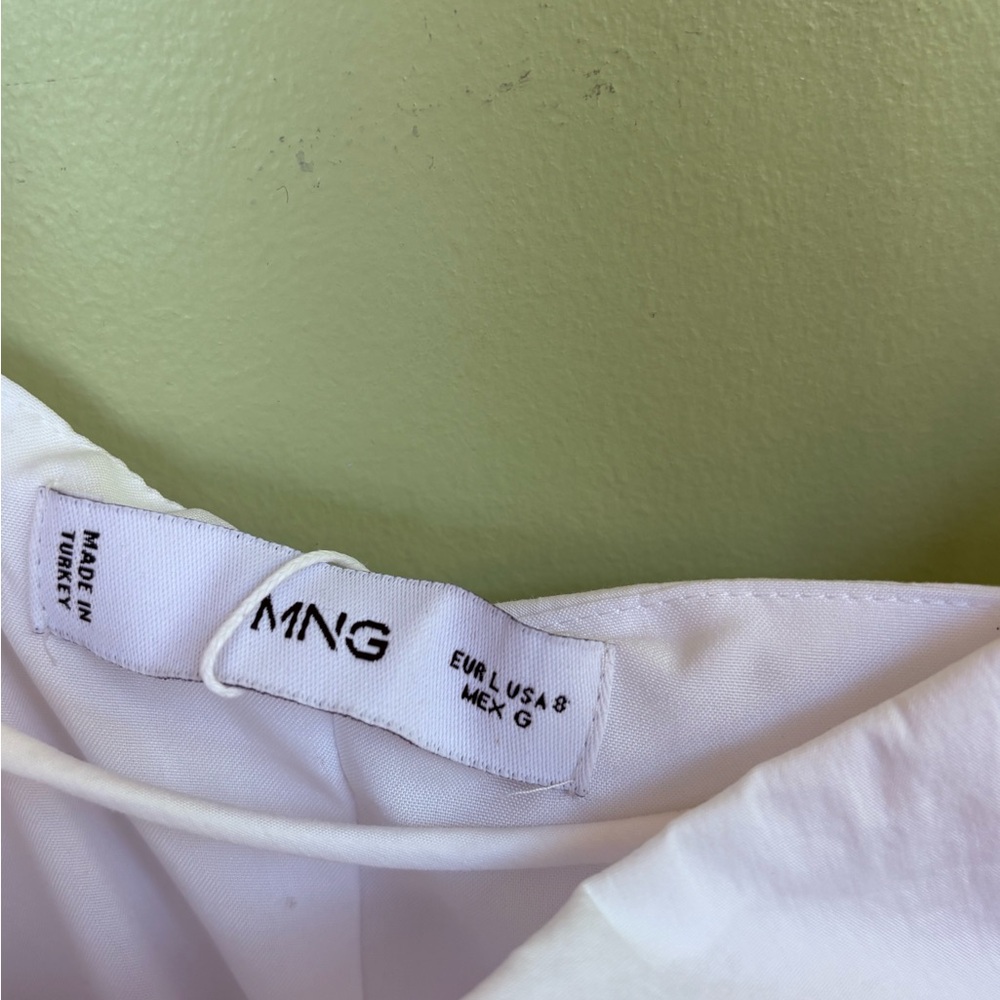 Mango White Dress with Ruched Design - Picture 4 of 4